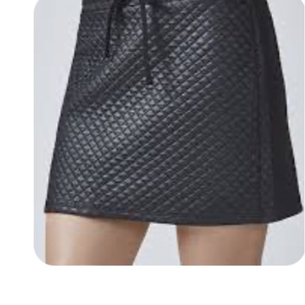Fabletics Black Manila Matte Finish Skirt Women’s Large (10-12) Regular Fit NEW